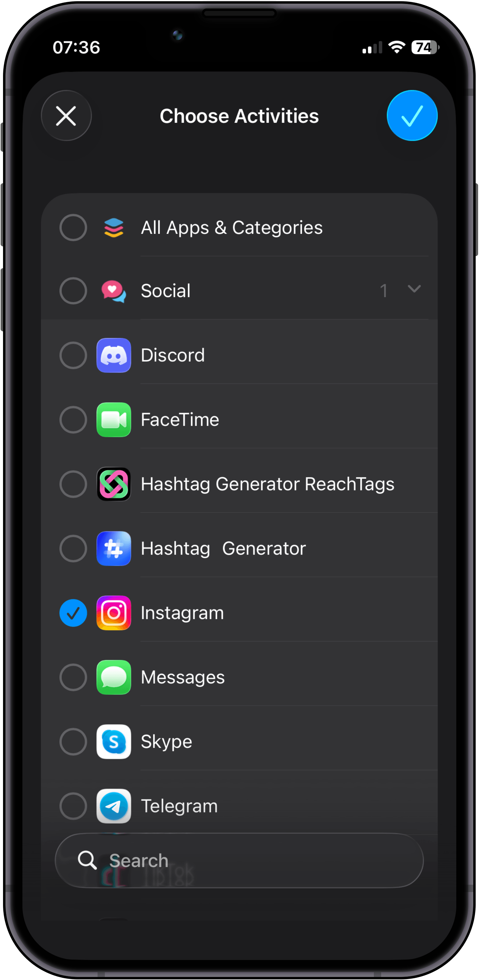 Choose Apps